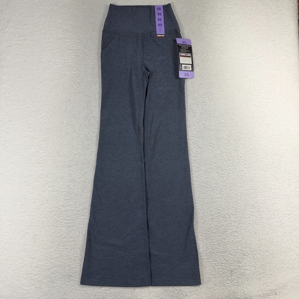 Kirkland Signature Womens Stretch Brushed Mini Flare Yoga Pant XS NWT Purple